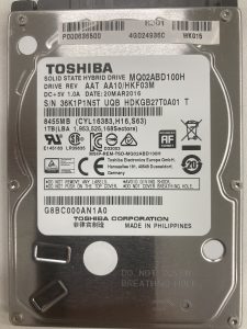 【データ復旧・データ復元成功実績】SSHD TOSHIBA MQ02ABD100H PC内蔵SSD、BIOSで認識していない