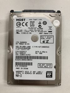 【データ復旧・データ復元成功実績】　外付け BUFFALO HD-PNF1.0U3-BLC 40219450404919 1TB　USB外付HDD 内蔵HDD、ランプが点灯せず読み込めない