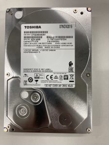 【データ復旧・データ復元成功実績】HDD TOSHIBA TOSHIBA DT02ABA400V 4TB