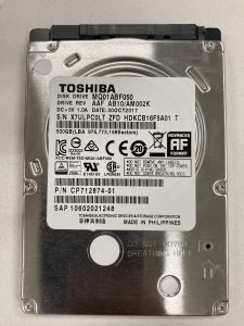 【データ復旧・データ復元成功実績】HDD TOSHIBA MQ01ABF050 500GB　OSが起動しない。