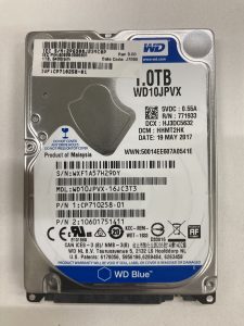 【データ復旧・データ復元成功実績】HDD WD WD10JPVX 1TB　BIOSで認識しない