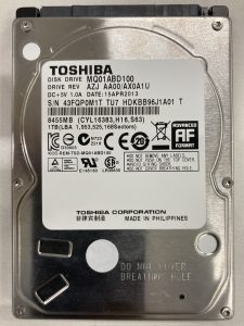 【データ復旧・データ復元成功実績】外付HDD IODATA HDPC-UT1.0 1TB 異音がして認識しない