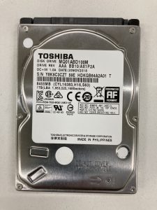 【データ復旧・データ復元成功実績】HDD TOSHIBA MQ01ABD100M 1TB ノートPC内蔵 HDD OS起動しない