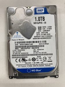 【データ復旧・データ復元成功実績】HDD WD WD10JPVX-08JC3T6 1TB ノートPC内蔵HDD、OS起動しない