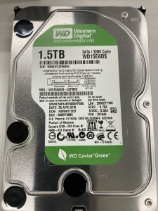 【データ復旧・データ復元成功実績】HDD WD WD15EADS-22P8B0 WMAVU3299354 1.5TB 認識しない。