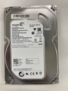 【データ復旧・データ復元成功実績】HDD Seagate ST3500413AS 500GB デスクトップPC内蔵HDD。認識しない。