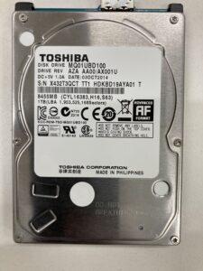 【データ復旧・データ復元成功実績】外付HDD（ハードディスク）TOSHIBA HD-AB10TK 1TB　認識しない