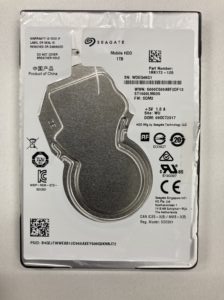 【データ復旧・データ復元成功実績】HDD Seagate ST1000LM035 他社分解検証、復元不可能