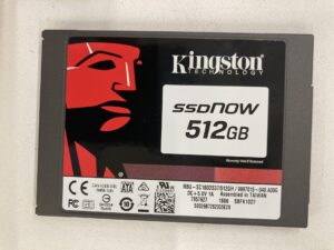 【データ復旧・データ復元成功実績】SSD Kingston RBU-SC180DS37 512GB　ノートPC内蔵SSD 認識しない