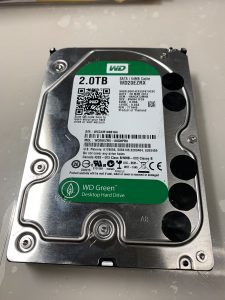 データ復旧 WesternDigital製外付けHDDWD20EZRX-00D8PB0